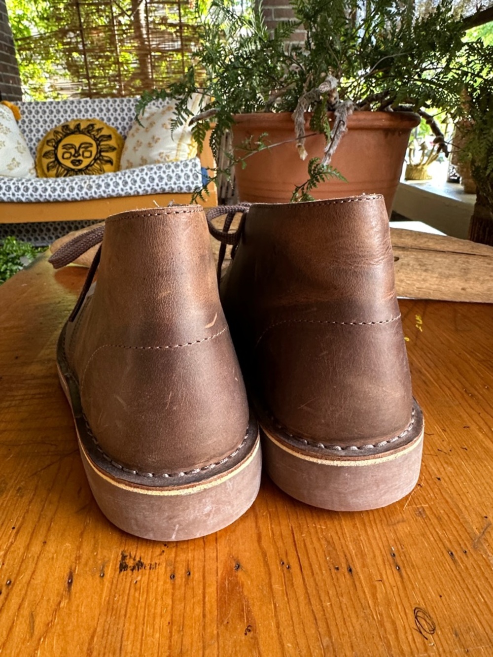 Clark’s Bushacre brown leather classic desert/chukka ankle boot. Size 9.5 - Picture 2 of 9